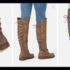 BRAND NEW IN THE BOX! Lace up boots